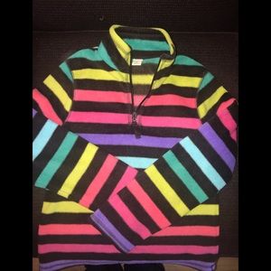 Girls half zip fleece long sleeve